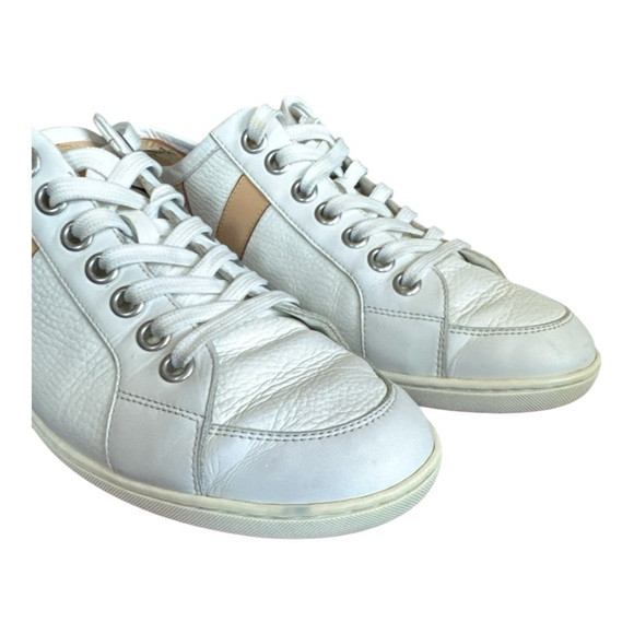 Men’s Louis Vuitton White Low Top Classic V Sneaker Sz 7.5/ US 8.5 - Picture 7 of 15